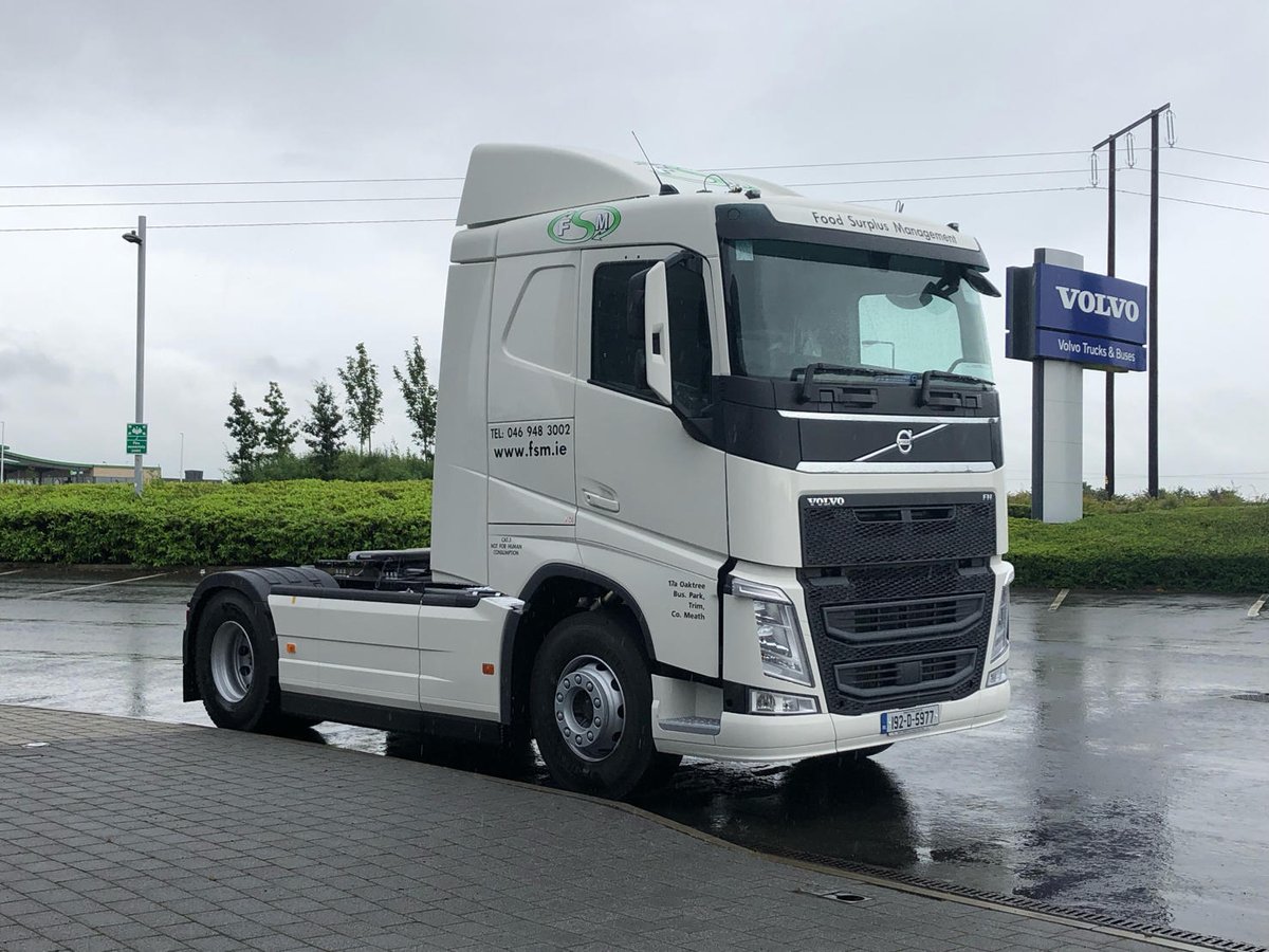 IrishComms's tweet photo. Congrats to Food Surplus Management (FSM) who collected 3 #Volvo FH460 4x2’s with sleeper cabs. At the handover were Niall Lord &amp; Shane Moore from FSM and our @BrendanMcGarry3 &amp; Jim Bergin. Wishing Niall &amp; Co eam the very best of luck and safe motoring! #icnewtrucks #volvotrucks https://t.co/toJwcDu9YH
