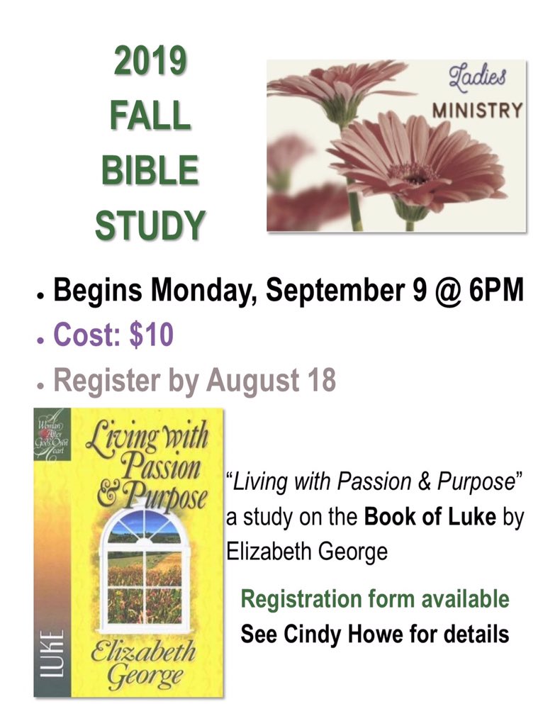 MoabBaptist's tweet image. LADIES: get registered for this great Bible Study! #moabbaptist #fallbiblestudy
