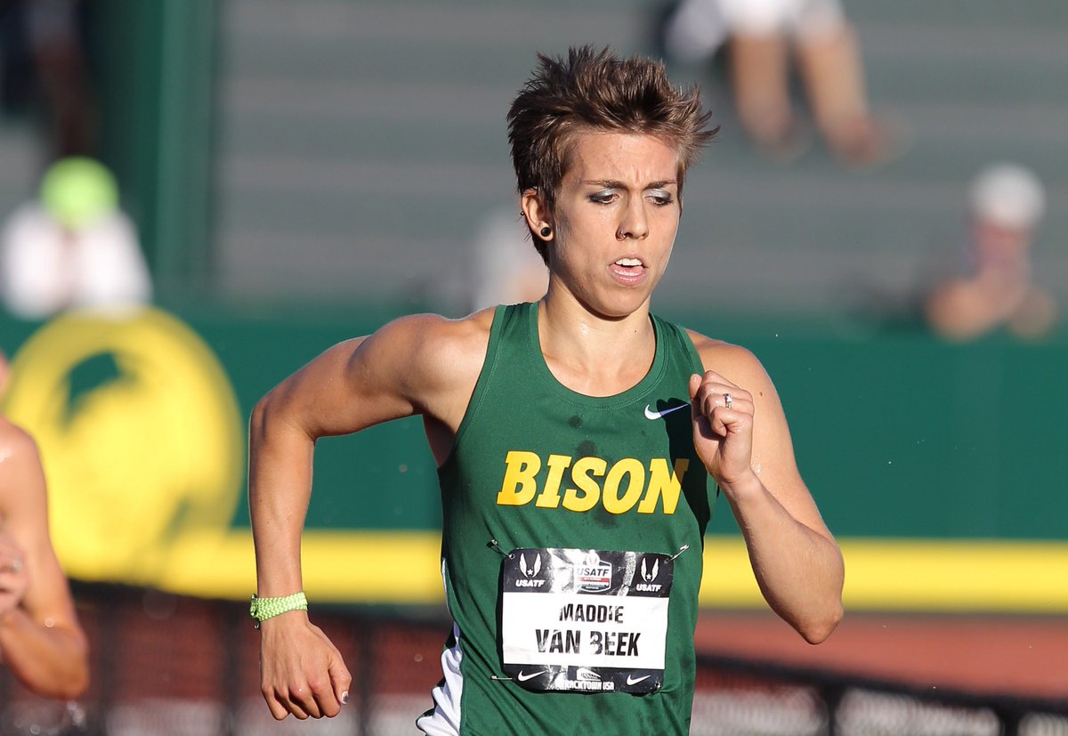 NDSUTrackField's tweet photo. Four #ProBison will be competing at the USATF Championships in Des Moines, Iowa, on July 25-27.
Payton Otterdahl -- shot put
Riley Dolezal -- javelin
Alex Renner -- shot put
Maddie Van Beek -- 10,000m https://t.co/HJ6xEfm0pQ