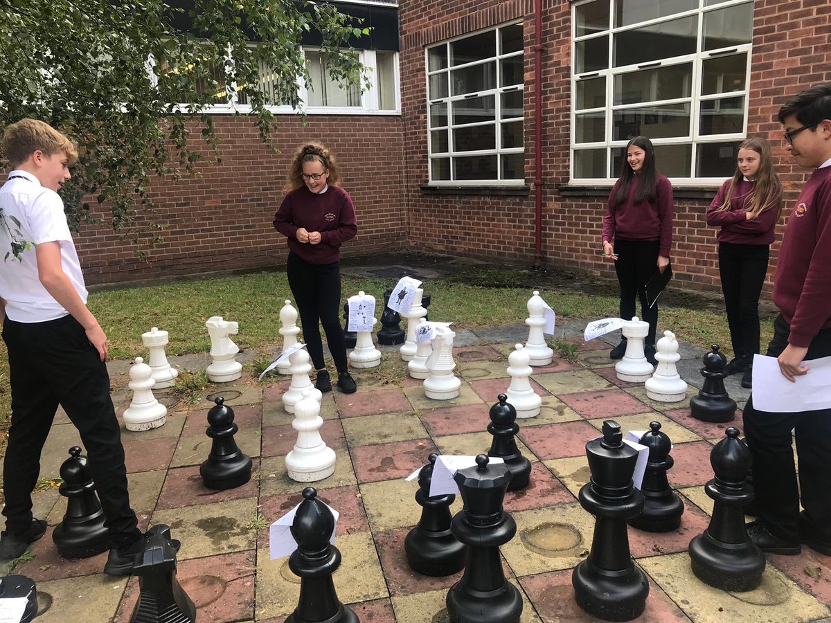 ElfedEnglishDep's tweet photo. Macbeth chess anyone? Learning about hierarchy and power through play. #McChess #skillsweek https://t.co/XK5V0whioB