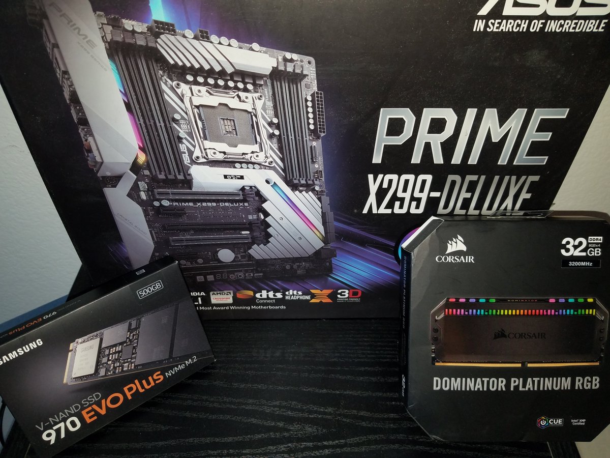 AKAJohnyBlaze's tweet photo. Just got my @CORSAIR H115i Pro today thanks to the help of @chestersbuckets &amp; I'm finally ready to build my #dreamPCbuild @microcenter @intel @IntelGaming @ASUS @SamsungUS @NZXT @OfficialPCMR #Excited #GamingPC #Streamer #VideoEditing #VideodEcoding #dreamcometrue https://t.co/oulAcOysOL
