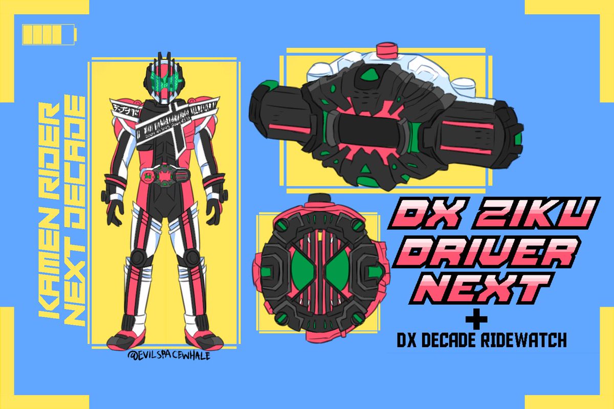 SpacewhaleArt's tweet photo. With the power of the Ziku DriverNext, Tsukasa can achieve a new form; Kamen Rider Next-Decade! 
#KamenRiderZiO
#仮面ライダージオウ https://t.co/1PpgY4OP6q