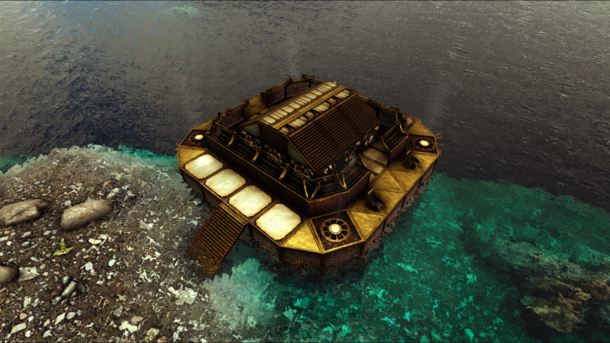 iSPEZZ's tweet photo. The Turtle Boat! @survivetheark @ComplexMinded @ZenRowe #SteampunkMod #ArkModContest #UE4 #ArkModding https://t.co/cYpMwZ93Gi