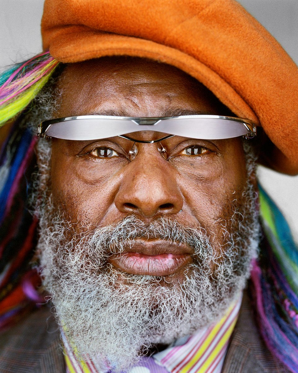 ListenUp's tweet image. Happy Birthday to George Clinton! He is regarded, along with James Brown and Sly Stone, as one of the foremost innovators of funk music. #MusicMonday #ListenUpav #Funk #Music #Parliament #Funkadelic