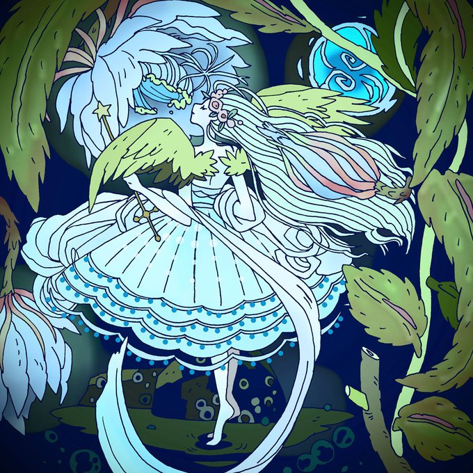 月下美人 のtwitterイラスト作品 人気順