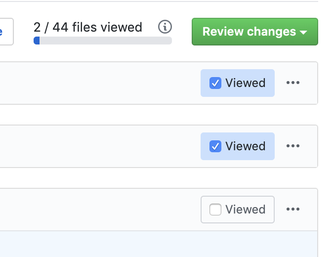 dwolfand's tweet image. Loving the new `viewed` checkboxes in @github PRs! It makes code reviews so much more manageable.