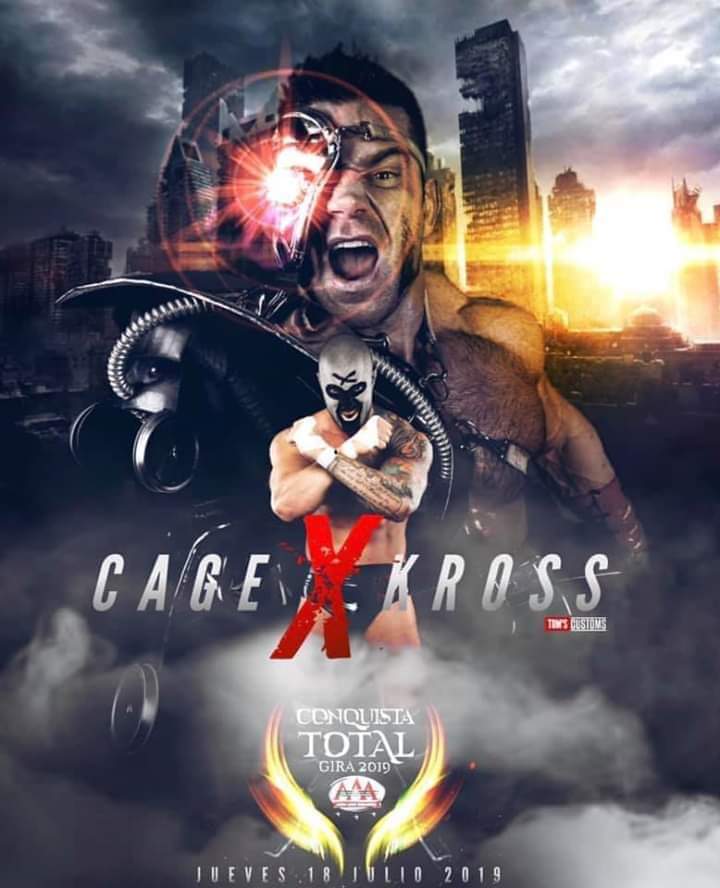 ProWrestlingG's tweet photo. #LuchaAAA [ México City ]
this Thursday live on Twitch (9.00 PM) @realKILLERkross vs @MrGMSI_BCage 
#AntiMachine #TheFMachine
#CATCH #ProWrestling https://t.co/yYT8GcfA5v