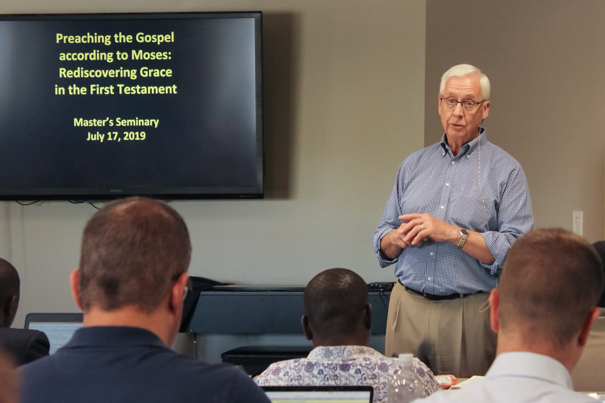 MastersSeminary's tweet photo. “We live in an arrogant culture. We walk into churches here with our chests out, chins up. When was the last time you got on your knees at church? We often come with motive to impress God with ourselves, but we need to come to be impressed by Him.” —Dr. Daniel Block #TMSdmin https://t.co/SHw6oPjvQR