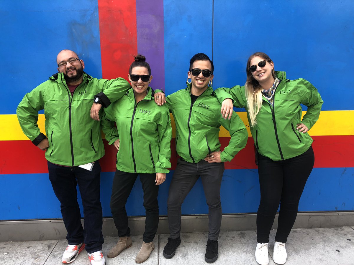 SF_HSH's tweet photo. It’s not easy being green for some, but #SFHOT is taking it in stride in their new gear! Our Homeless Outreach Team embodies our mission of making homelessness rare, brief and one time, and now you can spot them as they work throughout the city! #HSH @LondonBreed https://t.co/x9ElzJmd7B
