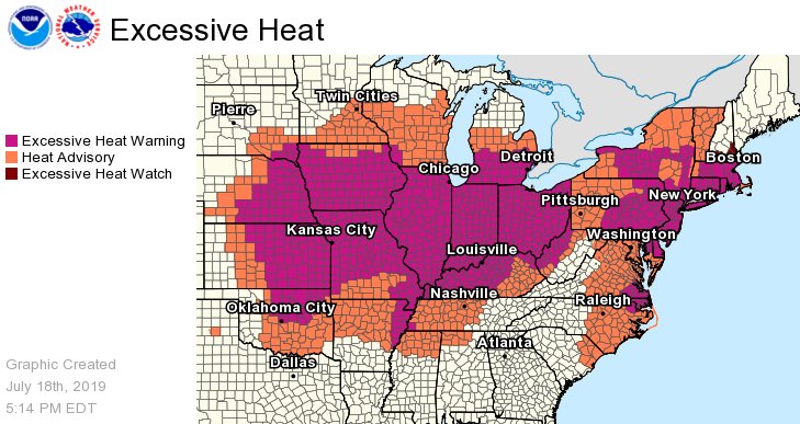 Where to Find Relief in the Big East Coast Heat Wave