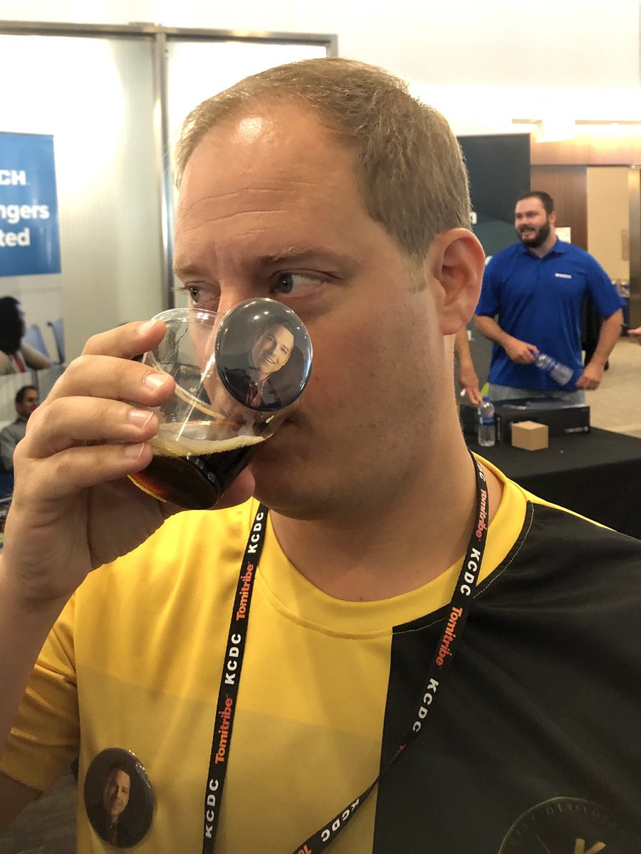 jeffreystrauss's tweet photo. Now I can have #DrinksWithJimmy no matter where I am. 

#Jimmy2020 #Headspring #kcdc2019 https://t.co/g0M5wb358B