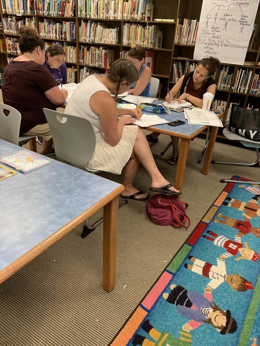 Members of our #school leadership team working on improving our #writingworkshop model... Building  from #sentences to #compositions #embedded #authentic #curriculum across #content areas and #grade levels.