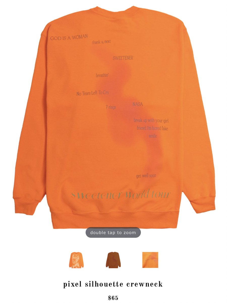 weviibin's tweet photo. ariana: i want something fun and cute that you won’t find any other artist selling.

ariana’s merch team: https://t.co/4ongdGWvDD