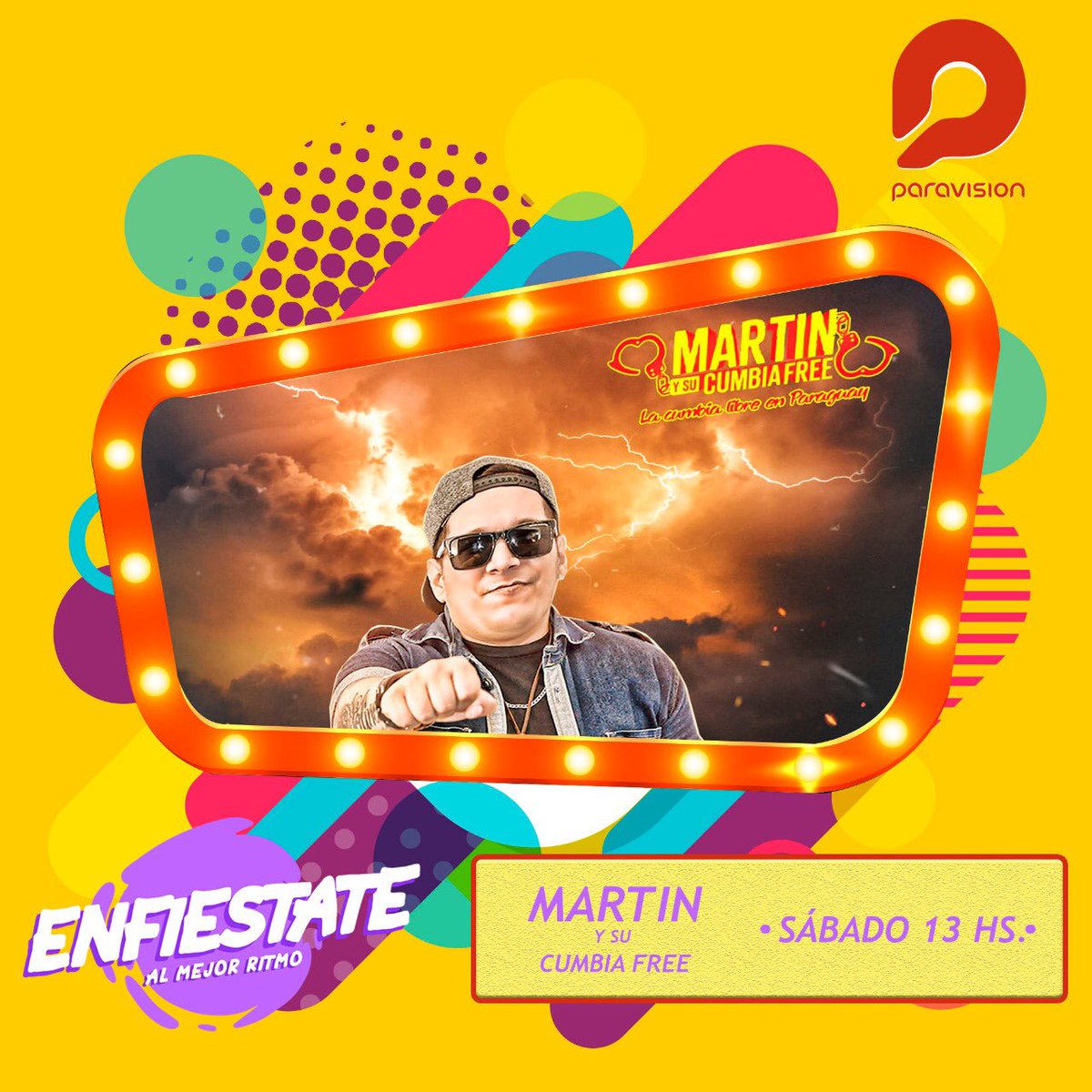 Enfiestatepy's tweet photo. 📣📣 Un gran show se viene este sábado desde la @expomariano2019 ‼️🎊
#Enfiestate en vivo con nosotros, con estos grupos musicales ♫🎶
Desde el ruedo central y por las pantallas de @paravision5 👈📺 https://t.co/sUi2CAHqNP