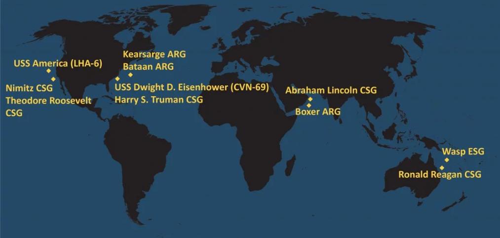 USN_Submariner's tweet photo. Also operating near Iran w/ #USSBOXER 

USS Abraham Lincoln (CVN-72) &amp; #CSG12 - #DESRON2 &amp; #CG55

With #CVW7 : #VFA25 Fist of the Fleet #VFA86 Sidewinders #VFA103 Jolly Rogers #VFA143 Pukin’ Dogs #VAW121 Bluetails #VAQ140 Patriots #HSC5 Nightdippers #HSM79 Griffins

#USNavy https://t.co/WUlf3YaQfS