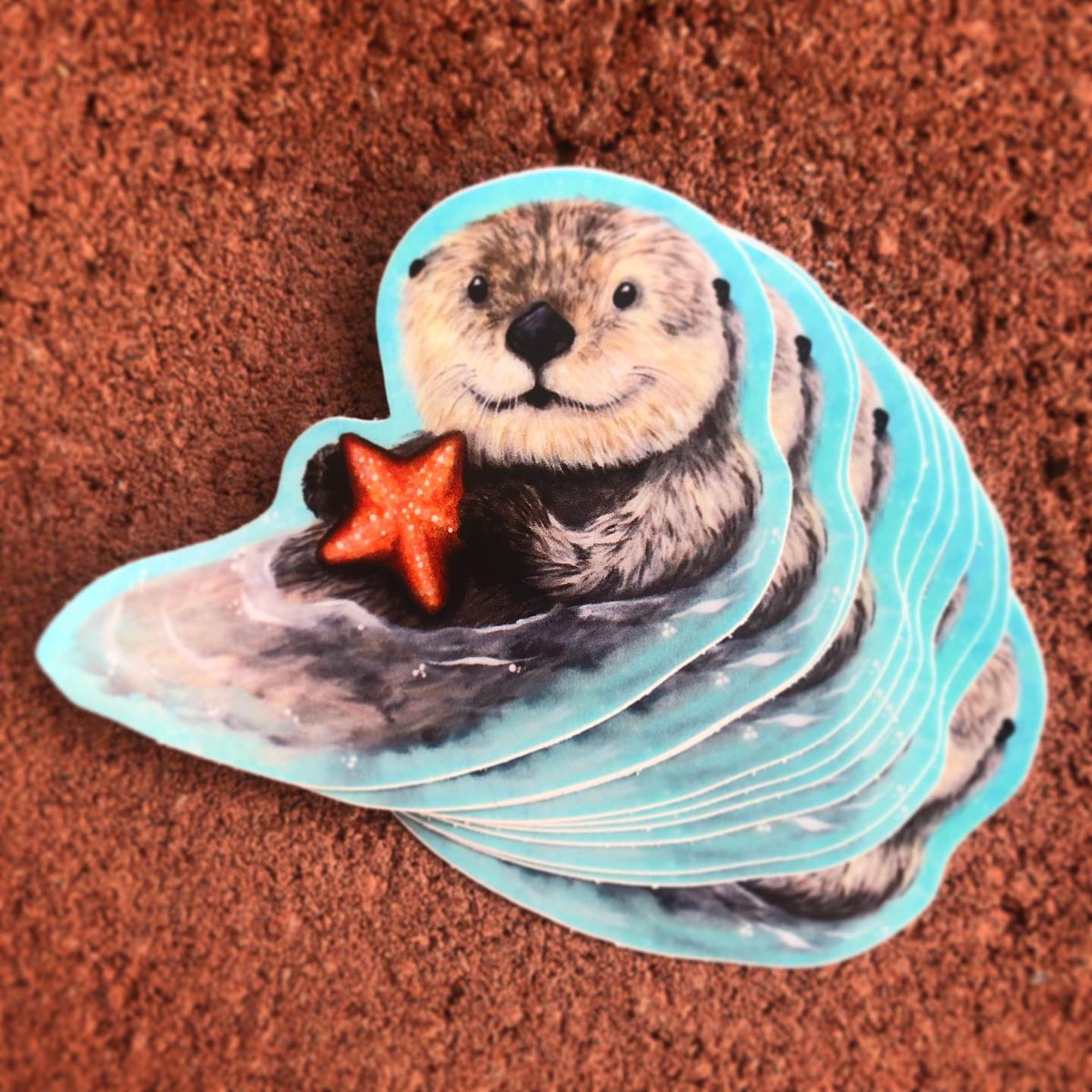 MarciaFurman's tweet image. Check out this adorable Sea Otter sticker! What’s your favorite sea creature? Get this sticker in August by signing up for the $5 tier on my Patreon! patreon.com/marciafurman 🌊