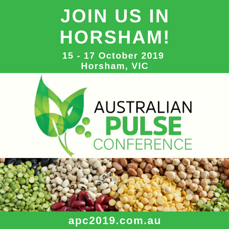 VicGovAg's tweet photo. The 3rd Australian Pulse Conference is at Horsham this October.
Submit your abstract before August 8 to take part or register to attend at: https://t.co/i9pVHvUz5F @theGRDC @VicGovGrains @McKenziesFoods @NSWDPIE_Water @Wim_Mail_Times @ABCRural @theweeklyaddy @Pulse_Australia https://t.co/58NrdJ4n3d