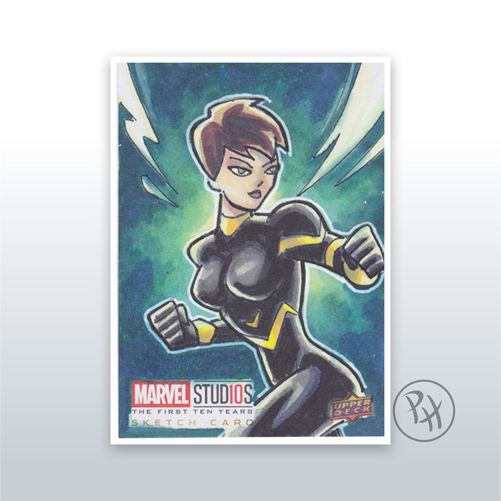 Pjhill81's tweet photo. 3 more Ant Man characters that have appeared in the MCU films for Upper Decks Marvel 10th Anniversary set. 😊
.
#antman #Goliath #thewasp #mcu10 #mcu10years #upperdeck #sketchcards #tradingcards #marvelcomics #marvelfanart #AntManandtheWasp #markerart https://t.co/aNvyTTpQtP