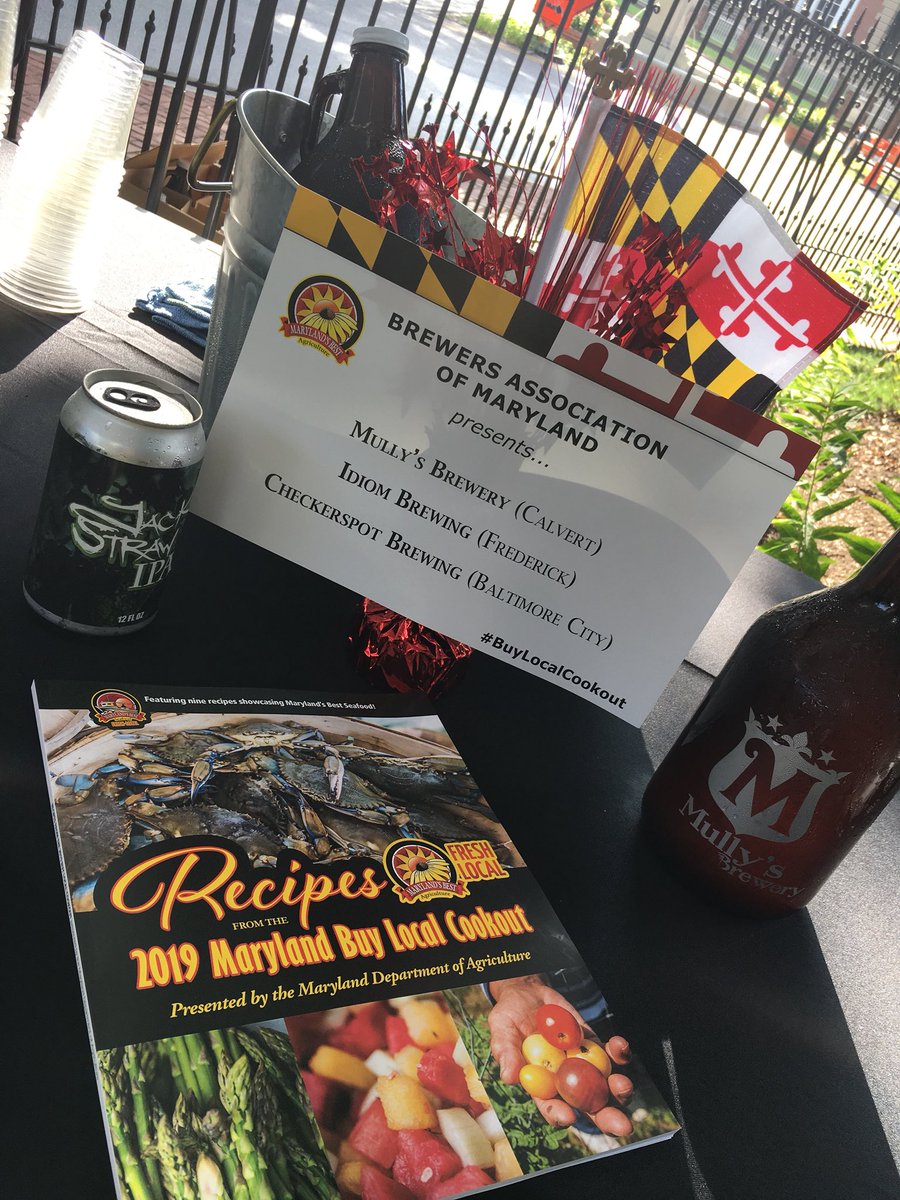 Getting ready to serve Mully’s beer at the Governor’s Buy Local Cookout!