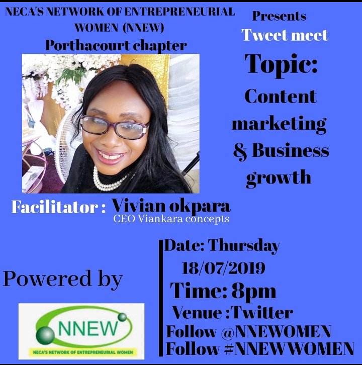 NNEWOMEN's tweet photo. @Neca_NNEW @vivianokparachi  Wow that's insightful.  Thanks for making out time for us.  #NNEWWOMEN https://t.co/ZBjpCoXskC