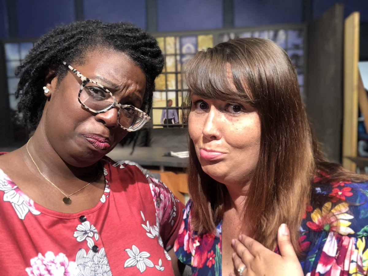 TeachThatTech15's tweet photo. Day 4 of the K-12 Teacher Institute and Mrs. Henry & I are so sad it’s ending! Dr. June Montgomery provided wonderful instructional strategies for teaching & respecting the significance of 1619. 🖤 #oddand20 #thisishampton #HU #professionaldevelopment #crabberpride🦀 #WeAreHCS https://t.co/cDlFUT2tFl