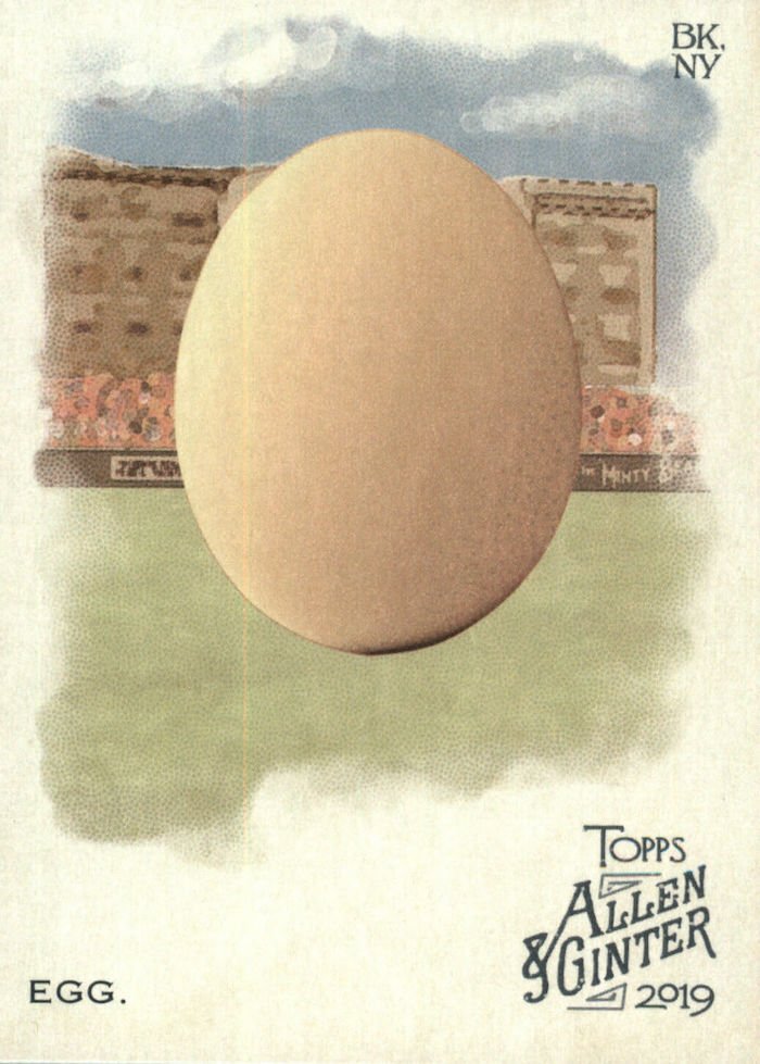 BlowoutBuzz's tweet photo. Move over #cryptocurrency ... Instagram Egg gets baseball card in 2019 Topps Allen &amp; Ginter >> https://t.co/40fLdnHbvk #collect @instagram #InstagramEgg @Cut4 @Topps #egg #MLB https://t.co/PvSrRmks4H