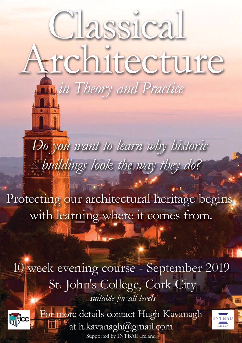 DouglasSt_CCFET's tweet photo. #ClassicalArchitecture #TheoryPractice #EveningClass 10 weeks commencing September at St. John's Central College @stjohnscentral1 #AdultEducation #NightClass @CorkETB @corklearning @corkcitycouncil @corkcitycentre @corkbeo @MouseCork @corkfs @RandomCorkStuff @BestofCork https://t.co/OernJ0XKPP
