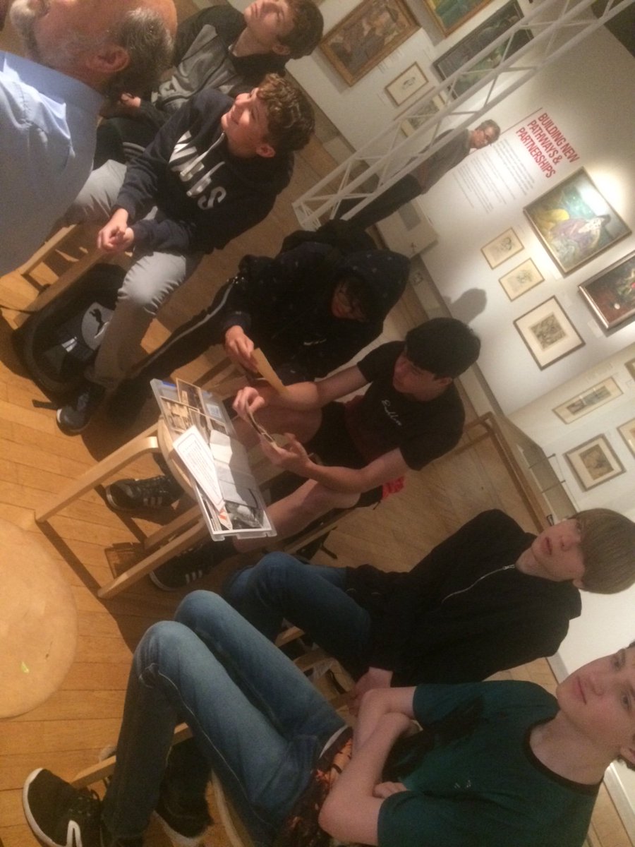 mesgerman's tweet photo. Today we took part in a German Expressionist Art workshop in Leicester. Hitler deemed this style degenerate. We finished off our slice of culture with a German Döner kebab #newwalkmuseumlargestcollectionofgermanexpressionistartuk #germandönerkebab #entartetetkunst https://t.co/gJSh0673p9