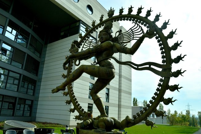 In front of the CERN facility is a statue of Shiva the Destroyer dancing her dance of destruction inside a stargate. I don’t think this symbolism needs any farther explanation. Shiva, however, has connections to Jehovah, the god of the Old Testament, as well as Saturn.