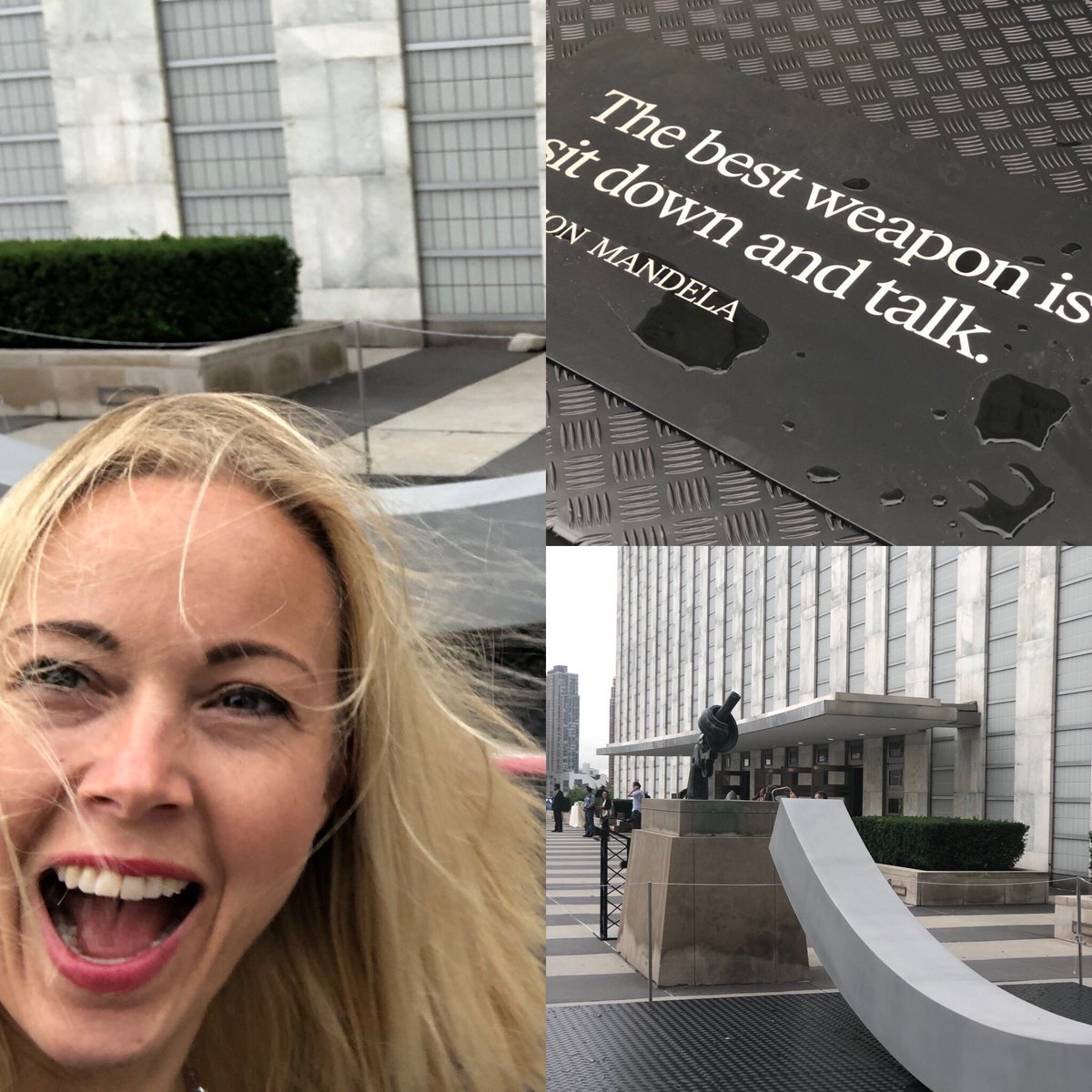 “The best weapon is to sit down and talk”, said Nelson Mandela. Very proud to see the #peacebench made of #aluminum from @NorskHydroASA placed at the UN . Thank you <a href="/snohetta/">Snøhetta</a> and <a href="/vestrefurniture/">Vestre</a> for great collaboration!