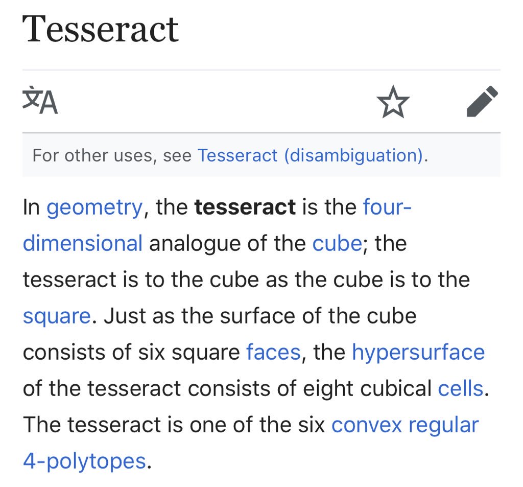 But back to the cube. Like I said earlier, it’s a hyperdimesional object. I think it’s meant to represent a tesseract, or four dimensional cube, the fourth dimension being time. This is also what they call the cube in The Avengers movies.