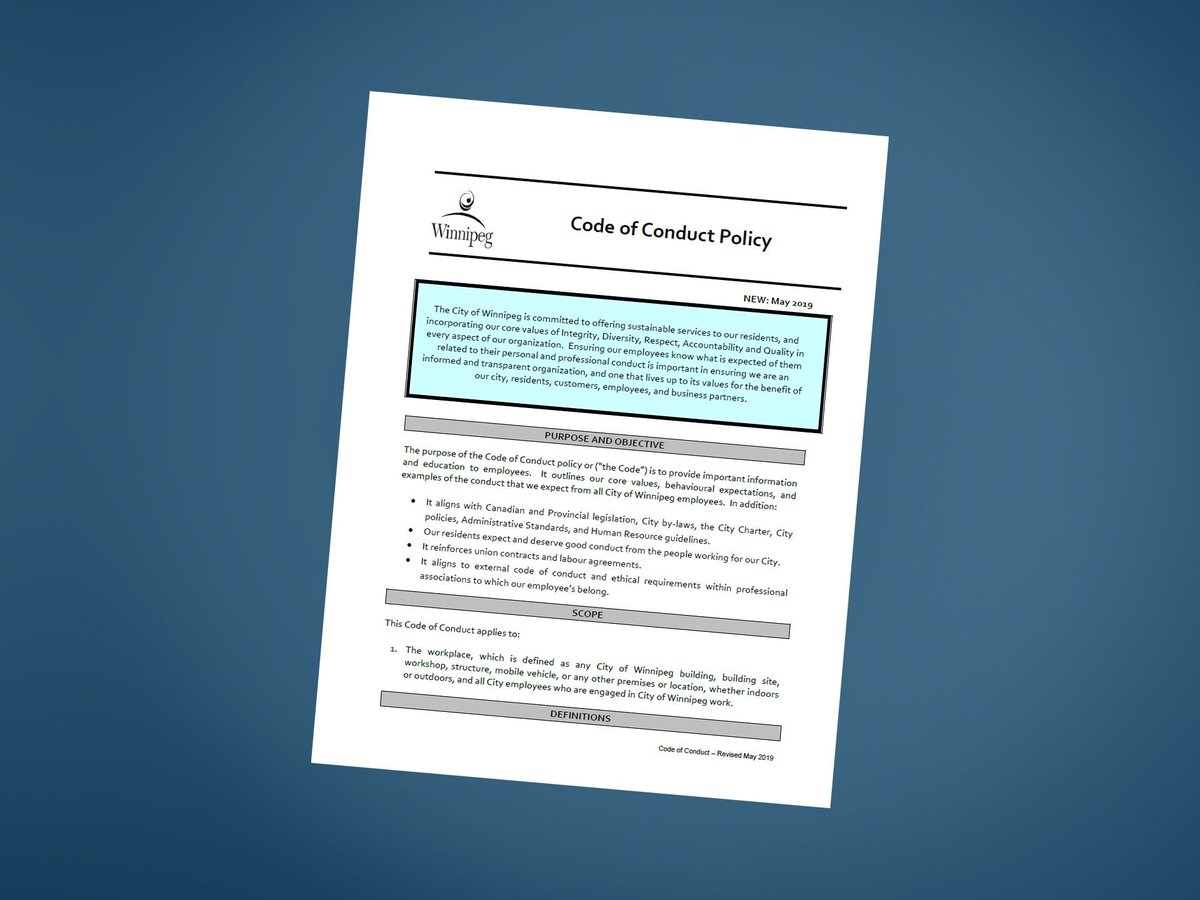 BrianTDBowman's tweet image. Updated Code of Conduct for city employees approved today by Council. #CleanUpContinues