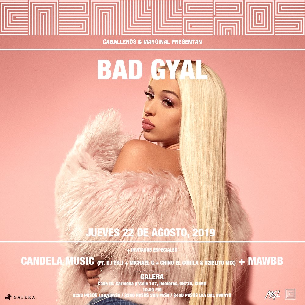 CaballerosTV's tweet photo. Cada vez falta menos para poner a sudar #Galera con @bad_gyal_pussy #CandelaMusic ( @Uzielito_Mix ) & @mawbb_ 🔥Próximo 22 de agosto, boletos ---> https://t.co/AqOIbb4XwV 💋 https://t.co/bZ7EntgRZb