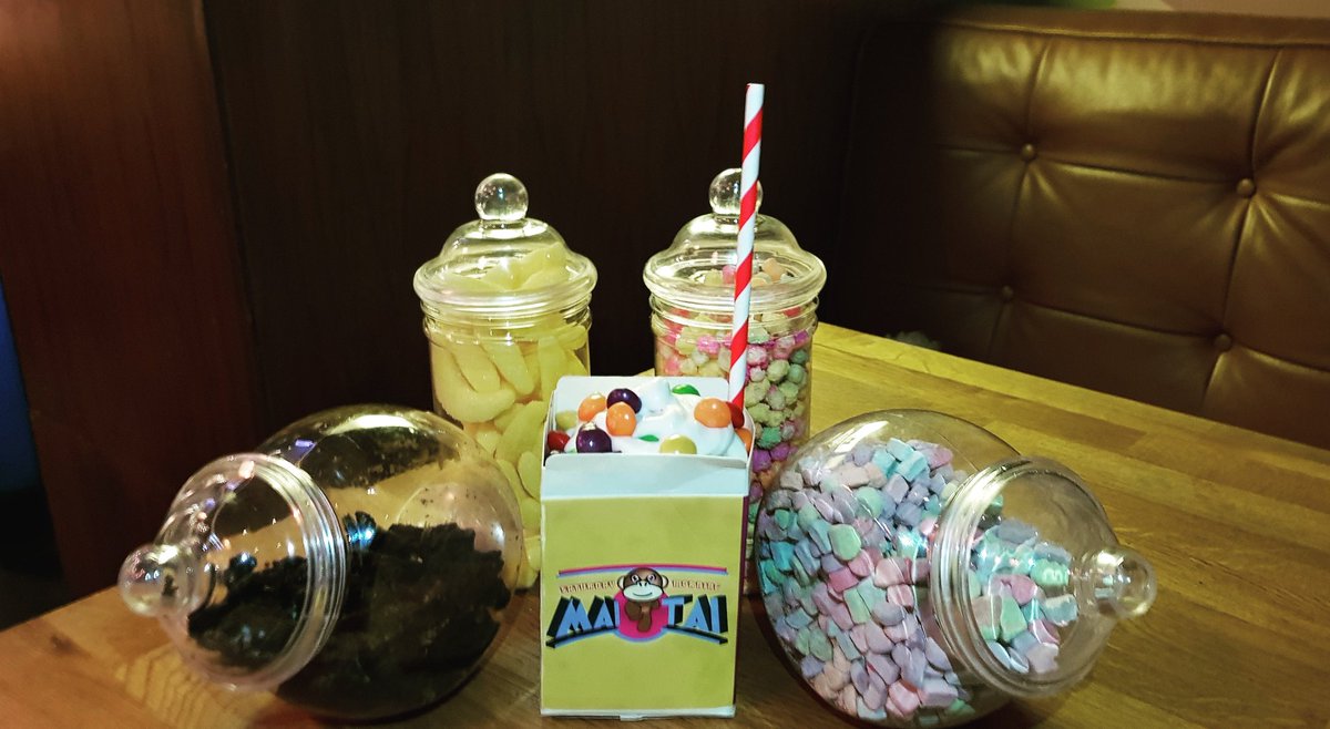 Adulthood means eating as many sweeties as you like because there's no-one to tell you not to! Also BOOZE! Come try our Saturday Morning Mai Tai... we promise we won't tell mum! 🙊 #chairmansmaitai