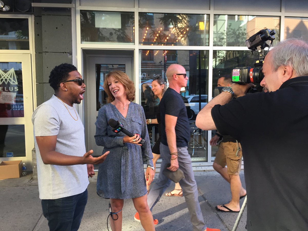 CTVChristine's tweet photo. He’s cracking me up live on ⁦@CTVMontreal⁩ Hilarious ⁦@ComedianCP⁩ is part of #TheNastyShow ⁦@justforlaughs⁩ ⁦@mtelusmontreal⁩ https://t.co/lHPcdglH2H
