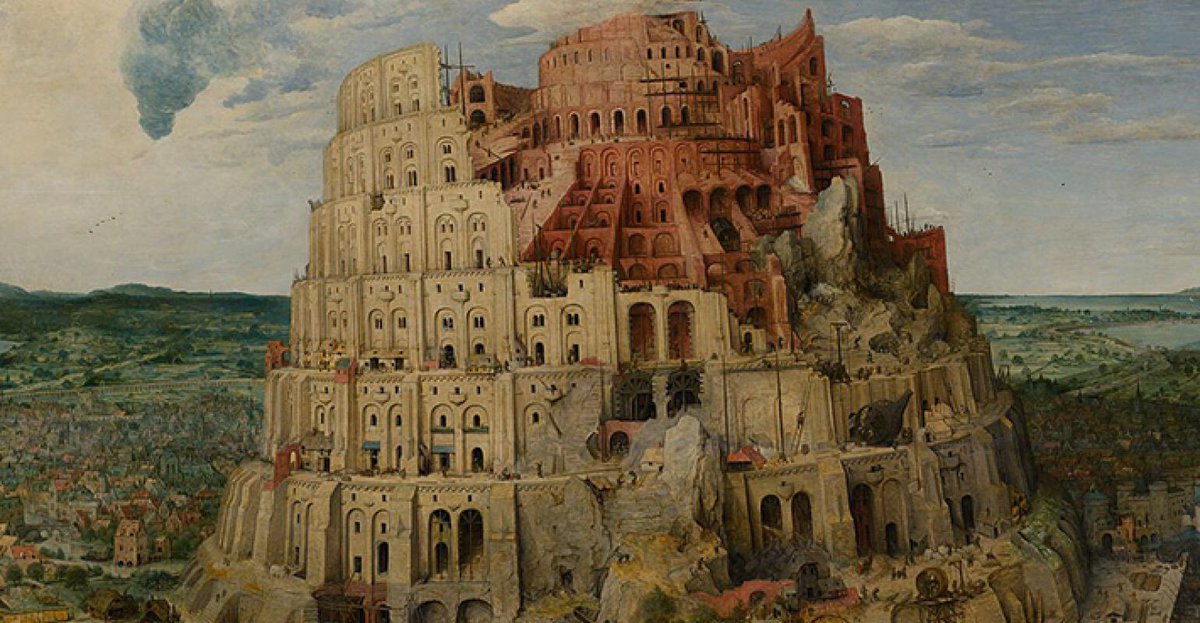 According to some theorists, the biblical Tower of Babel story is actually an allegory for one of the celestial configurations experienced in the past. The Tower of Babel was supposedly a tower that reached into heaven. The people wanted to go to war with God and become God.