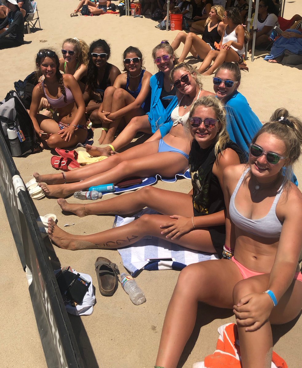 Taking in some great VB with great company during the BVCA finals! 😎