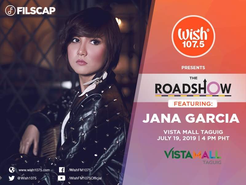 janagarciaph's tweet photo. See you later! Tune in!
#JanaGarciaPH #Filscap
#Wish1075 #TheRoadShow https://t.co/08n1UFznmG