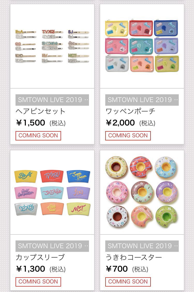 INFO] SMTOWN LIVE 2019 IN TOKYO Official Goods #REDVELVET @RVsmtown