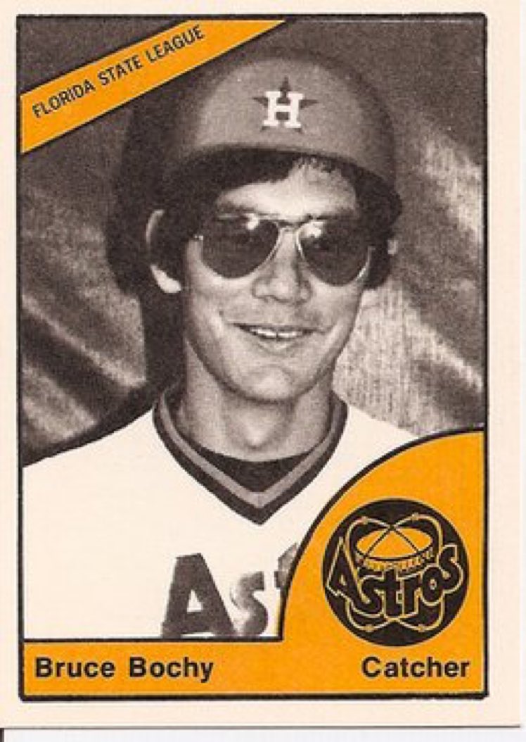 A young David Letterman tore up the Florida State League in 1977 playing under the pseudonym "Bruce Bochy."
