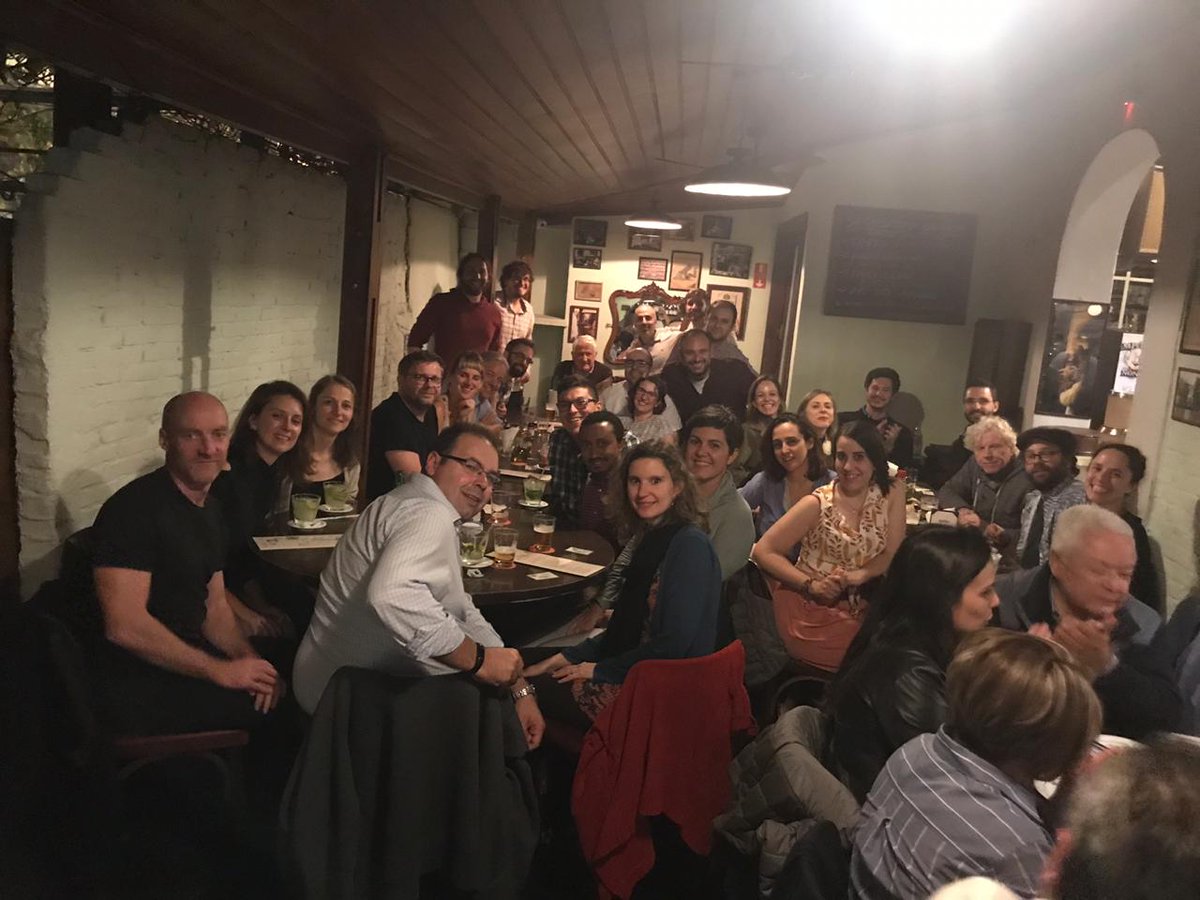 AGonzalez05's tweet photo. We end the #SharedChallenges @AgenciaFAPESP @NewtonFund Workshop 4th day at Emporio do Nono. Wonderful to enjoy delicious food and drink among new friends  #sharedchallenges #newpartnerships https://t.co/OEQmkGCGjE