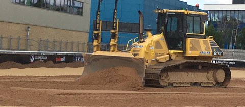 MansfieldSand's tweet photo. Mansfield Sand Company are pleased to supply Talbot Sports & Loughborough University for their new SIS pitch.
4,250 tonnes of MM40s Sports sand and Rootzone spread over 7 days. Great effort by all involved.
#Mansfieldsand #Silicasand
#MM40 #Rootzone
#Talbotsportsturf https://t.co/IMhBu1LYIX