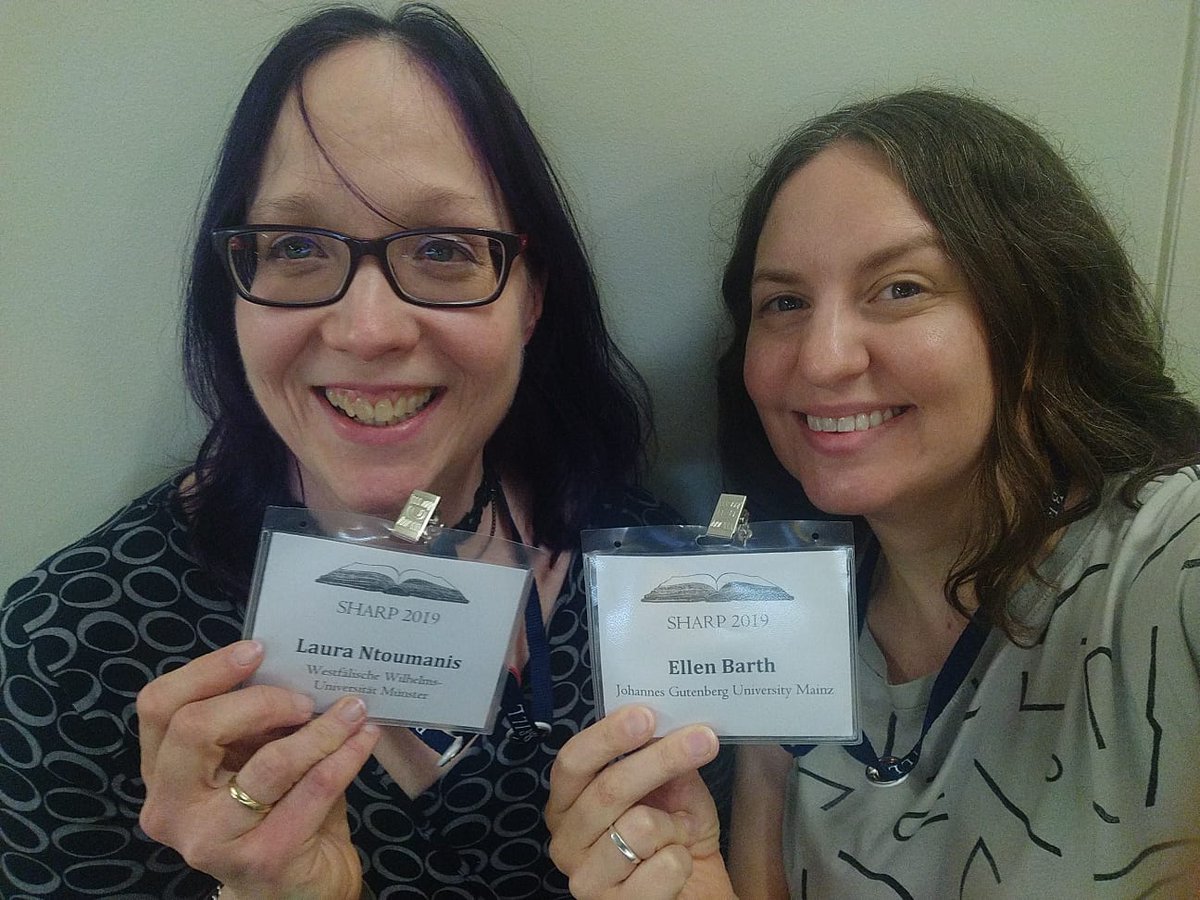 BanterBiblio's tweet image. We made it! Two successful presentations. We’ll have to sleep until SHARP 2020, but it was worth it. Thanks so much to @SHARP_2019 for such a great experience. We are already contemplating ideas for next year. #sharp19