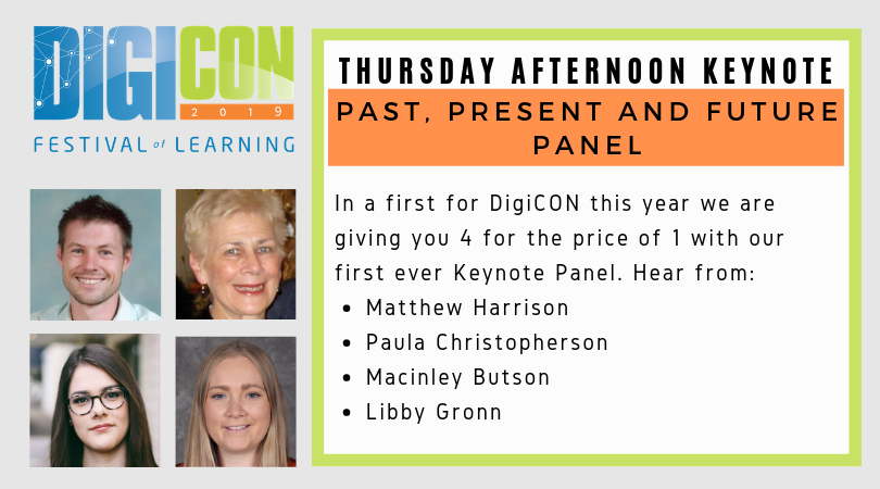 This year at #DigiCON2019 we are hosting our first ever Panel Keynote. What are some DigiTech questions you'd like us to ask the panellists?