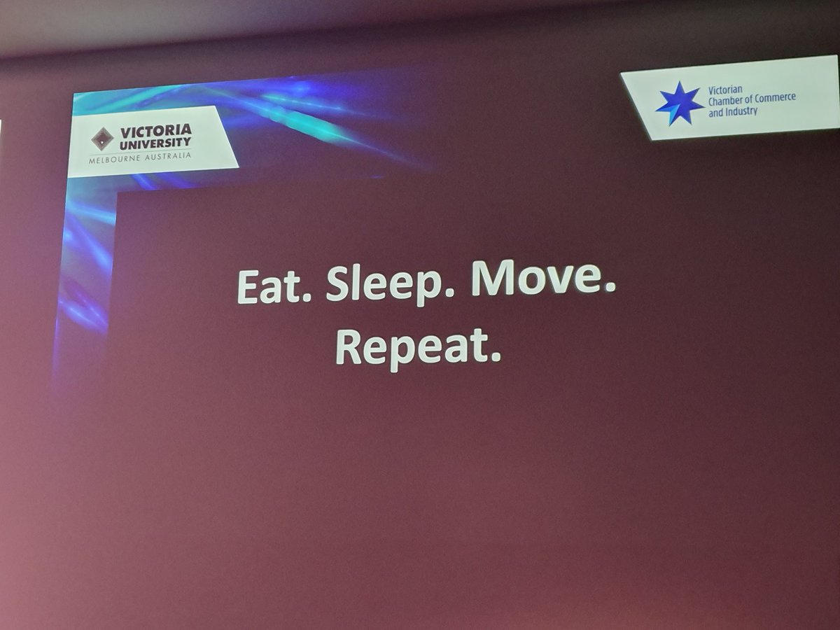 vicchamber's tweet image. .@victoriauninews Prof @alex_gparker shares how changing  habits and getting active has a proven positive impact on mental health, all a part of the fascinating research by VU's Mental Health Research Consortium @orygen_aus @beyondblue #eatsleepmoverepeat #igniteinnovation
