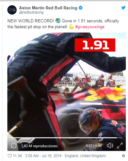 elCoachDigital's tweet image. ¿Que podemos aprender las empresas de la Fórmula 1 y su modelo "agile" ? "EL DESARROLLO SOSTENIBLE, CAPAZ DE MANTENER UN RITMO CONSTANTE".Red Bull impuso en British GP/Silverstone el récord de 1.91 segs de parada en pits.Superó su propio récord anterior de 1.92. segs [2013].