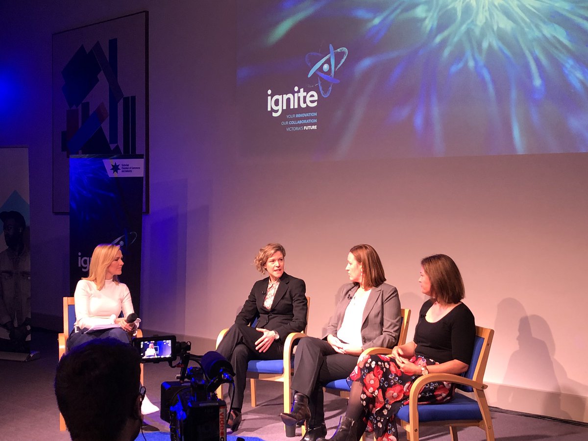 atulloch's tweet photo. #igniteinnovation. Excellent session providing insight on opportunities to improve mental health in Victoria at the VicChamber Ignite event at Vic Uni. https://t.co/NkJIbm45EX