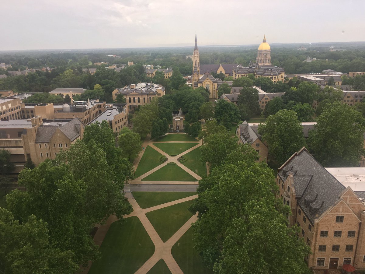 icsmrm's tweet photo. Great day to be a #RemickLeader!  Priviledged and honored to visit Fr. Hesburgh’s office on top of touchdown Jesus, and got to experience a Dortmund training session....oh, and some classes and assignments and other nonsense sprinkled in there as well. @ACEatND https://t.co/a2bszCPxbD