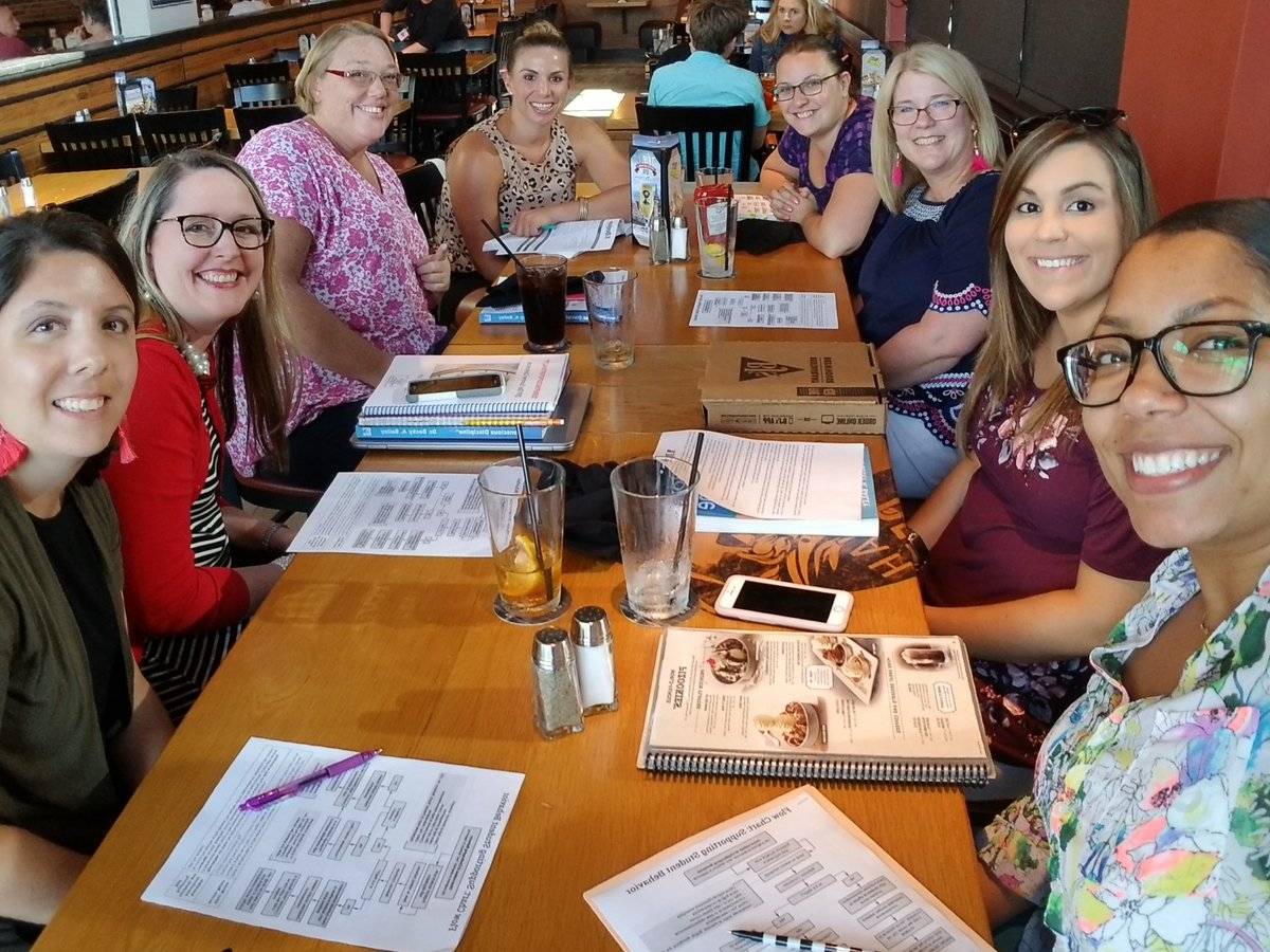 AversboroESOwls's tweet photo. Another OWLmazing book club meeting.  Reading and learning from @drbeckybailey 's Conscious Discipline is a game changer! So proud of the hard work, commitment, and leadership of this team! @WCPSS @AversboroElem @MsWooden_ @AESsecondgrade @AES_STEM https://t.co/PemGE5i4Tj