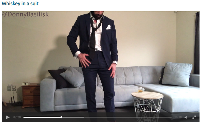 New video up! 'Whiskey in a suit' https://t.co/I3BRh1FMoC  Will be online at 7:30pm PST https://t.co/snkJozvOD2
